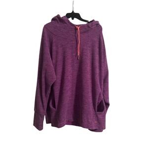 GUC Lukka Purple Women's Pullover Athleisure Drawstring Size XXL